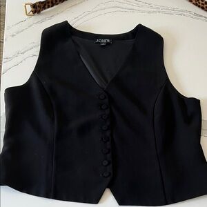 J. Crew Classic Black Sleeveless Vest